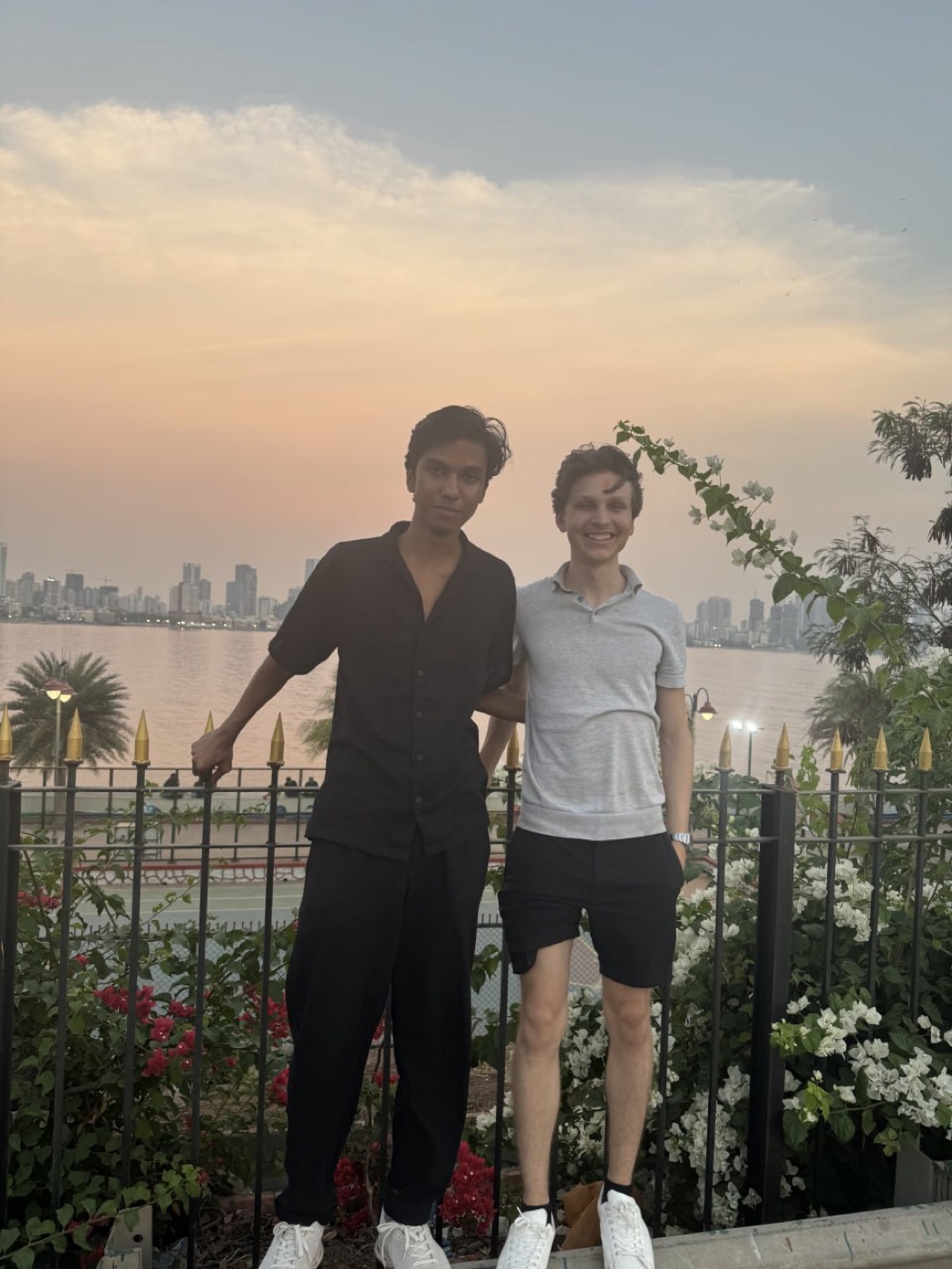 Priyam Raj and Matt in Mumbai
